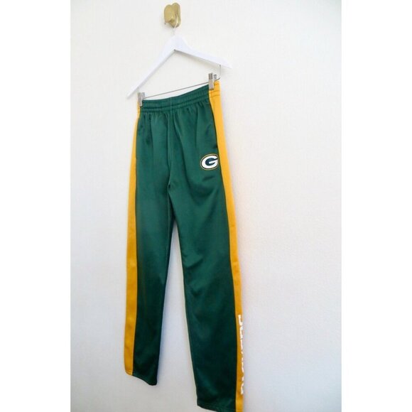 NEW! NFL Green Bay Packers Sweat Pants Green Youth SZ 18 - Picture 2 of 5